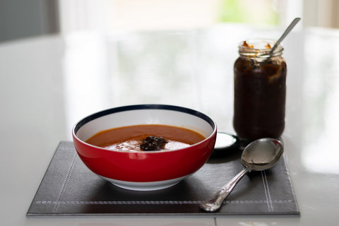 Add a little pizzazz to humble tomato soup