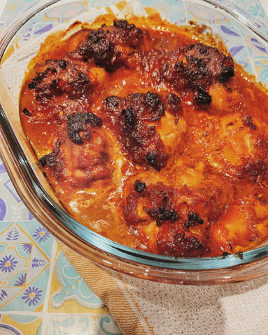 Sticky Thrussington Harrisa Chicken
