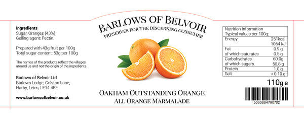 Oakham Outstanding Orange | All Orange Marmalade