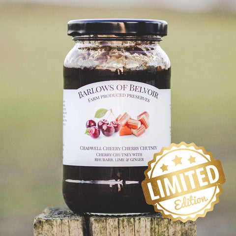 Chadwell Cheery Cherry | Cherry Chutney with Rhubarb, Lime & Ginger